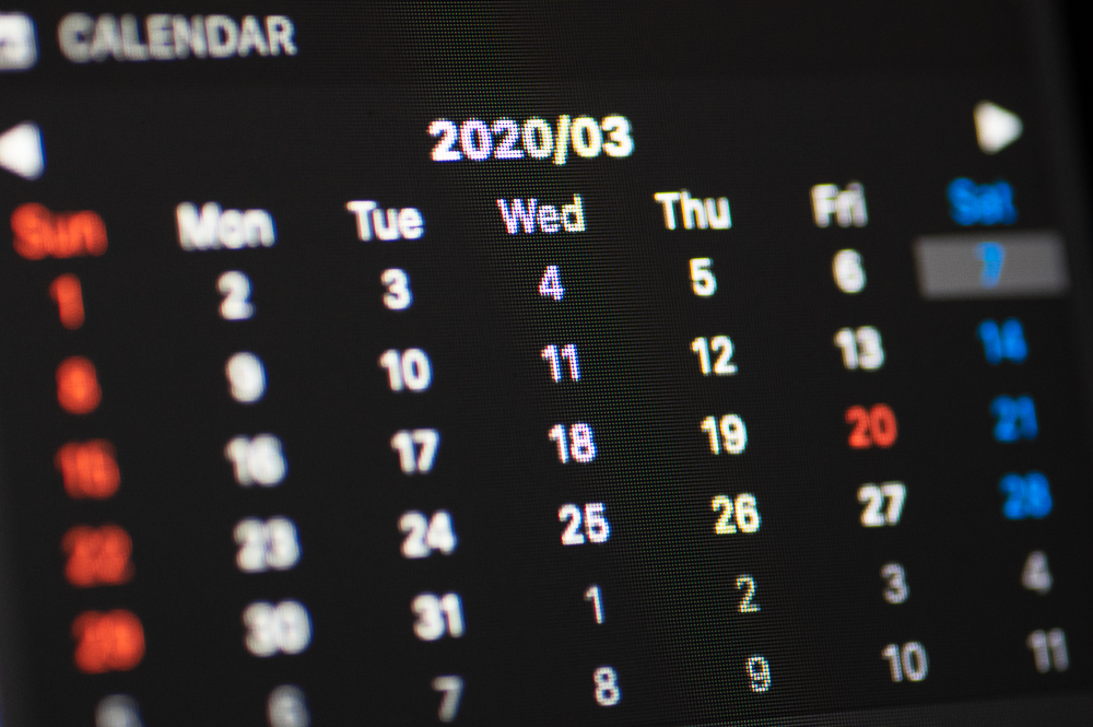 Notification Center Calendar表示イメージ