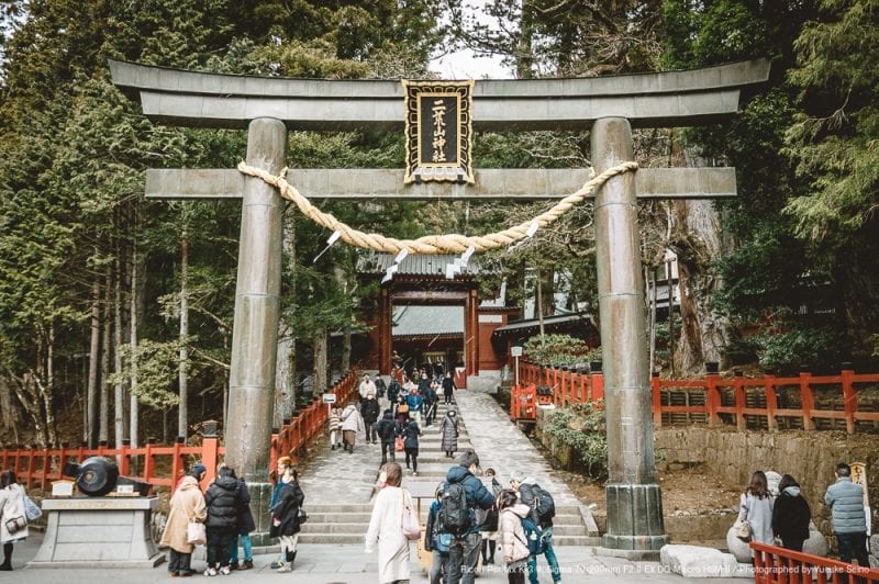 二荒山神社の鳥居の写真